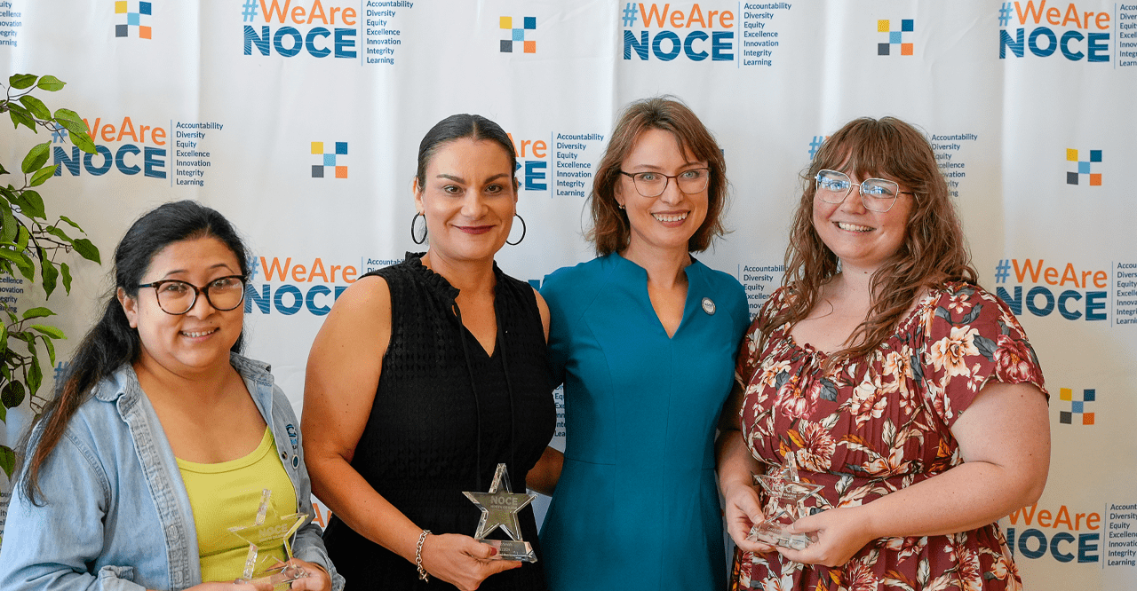 Colleagues of the Year winners with President Valentina Purtell