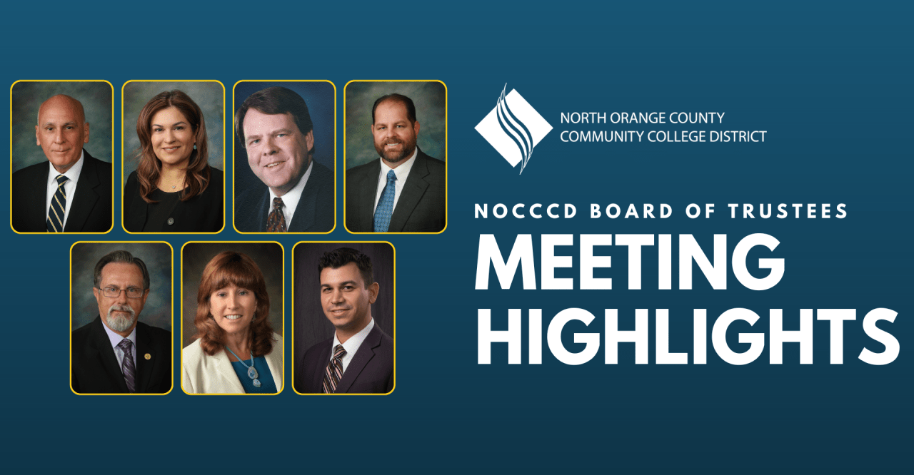 NOCCCD Board members