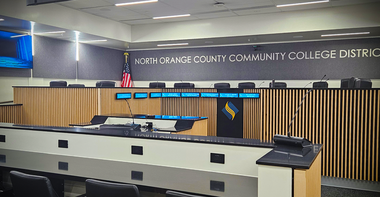 The NOCCCD Board room