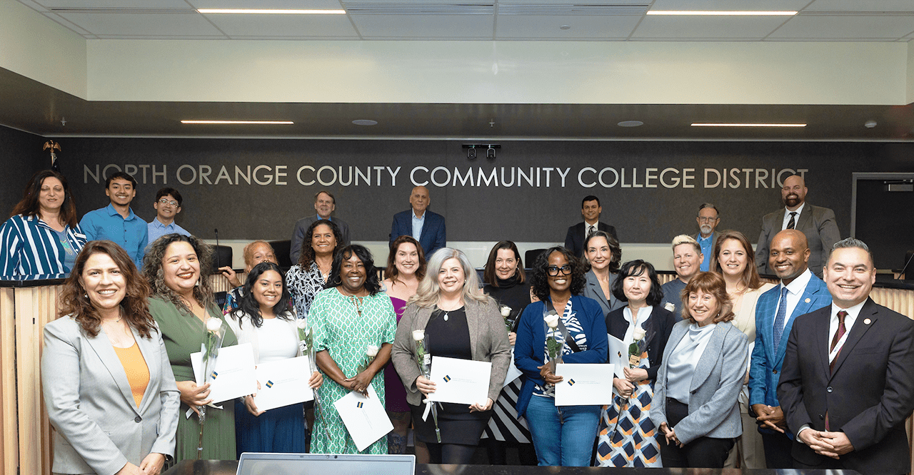 Women Champions of DEIAA recognized in the Anaheim Campus Board Room