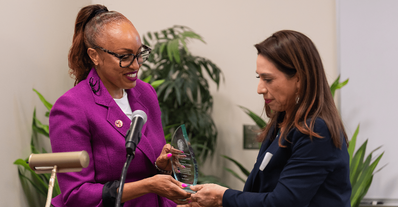 Dr. Pilar Hova Huffman and Dulce Delgadillo