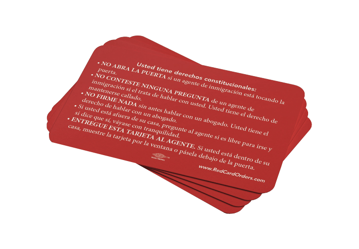 a small stack of Red Cards