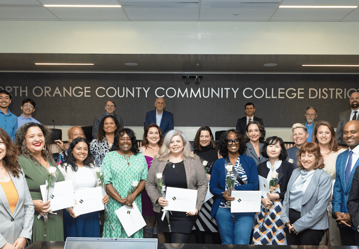 Women Champions of DEIAA recognized in the Anaheim Campus Board Room