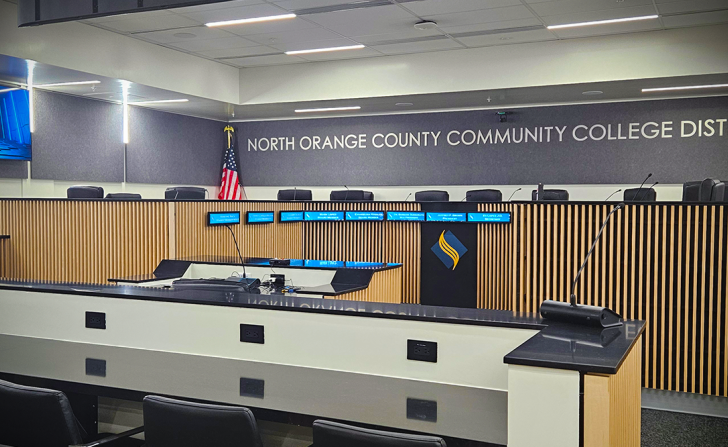 The NOCCCD Board room