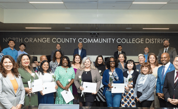 Women Champions of DEIAA recognized in the Anaheim Campus Board Room