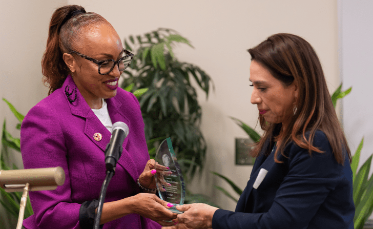 Dr. Pilar Hova Huffman and Dulce Delgadillo