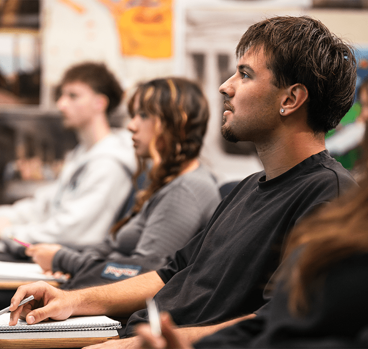 Students listening to a lecture