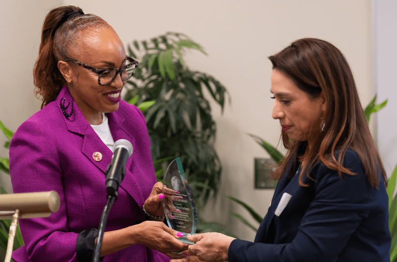 Dr. Pilar Hova Huffman and Dulce Delgadillo