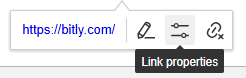 Open Link Properties