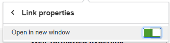 Check option "Open in new window"