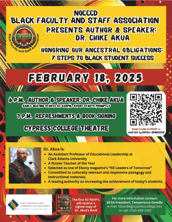 Flyer of event information