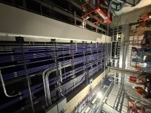 Ceiling with new mechanical, electrical, plumbing installations