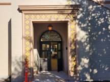 restoration of the front of the building